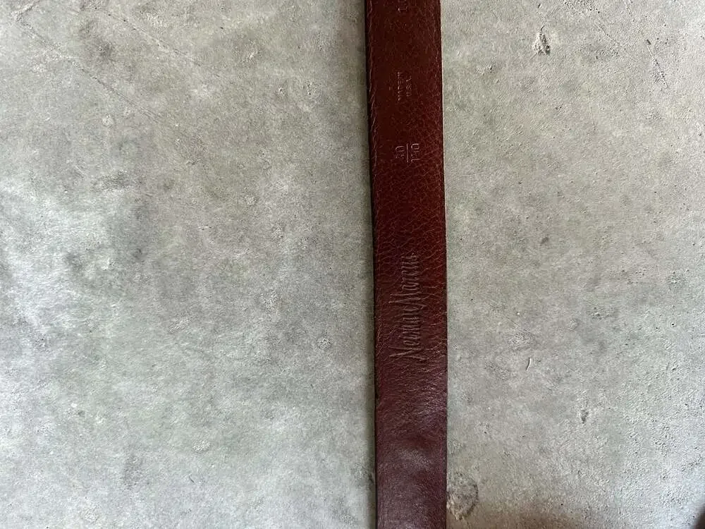 Neiman Marcus Vintage Leather Braided Belt - 40”